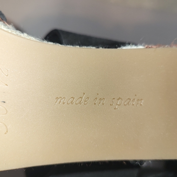 Pedro Garcia Heeled Sandals Size 6.5 Black Suede Adjustable Straps - Picture 8 of 15